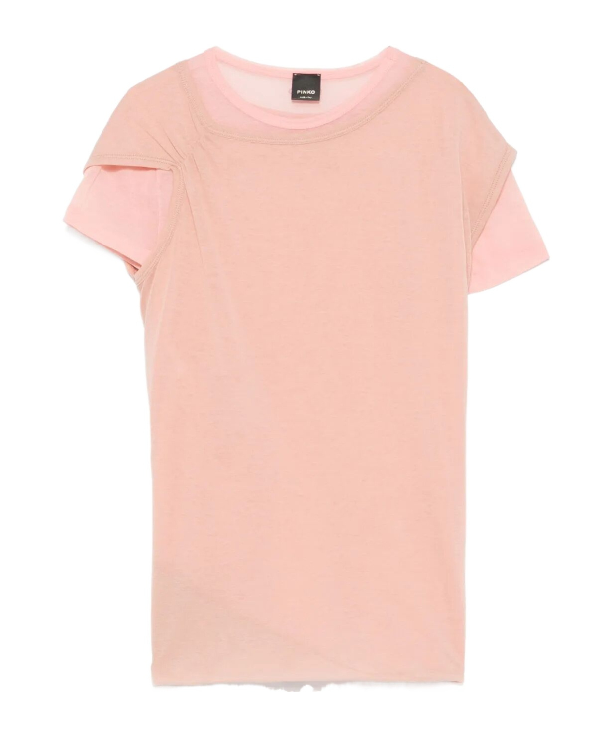 Pinko Layered T-shirt In Pink