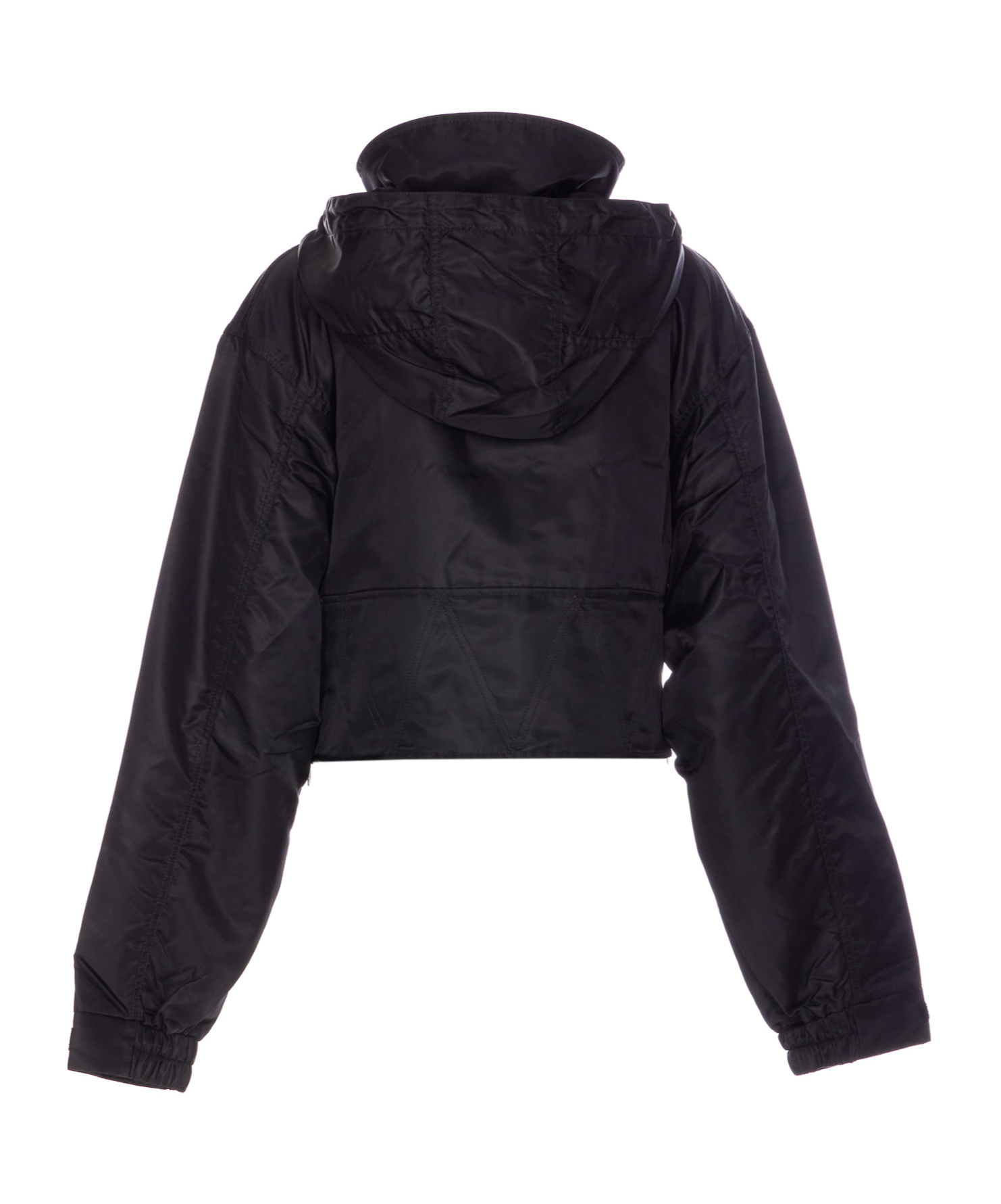 Vivienne Westwood Cropped Bomber Jacket Hood Removable In Black