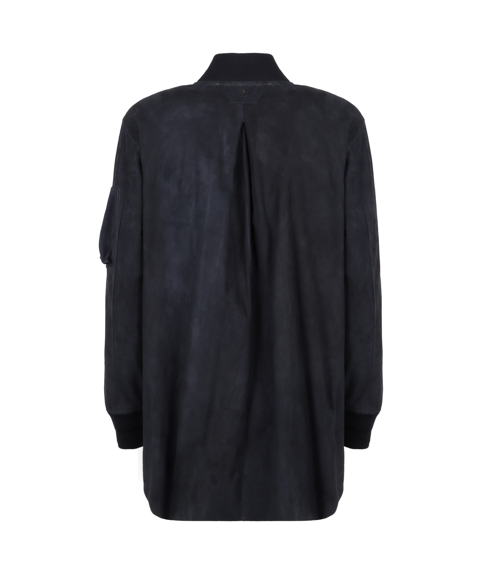 Salvatore Santoro Suede Bomber Jacket In Black