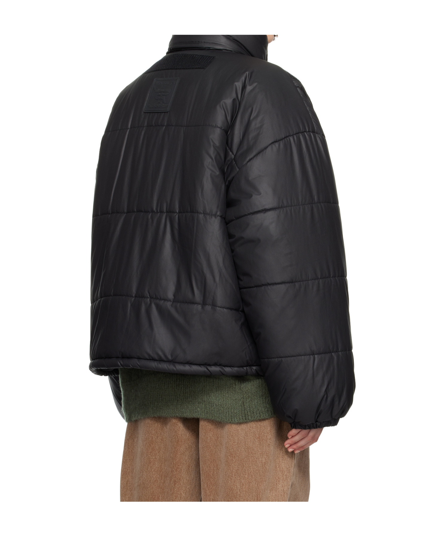 Y/project Quilted Puffer Jacket In Black