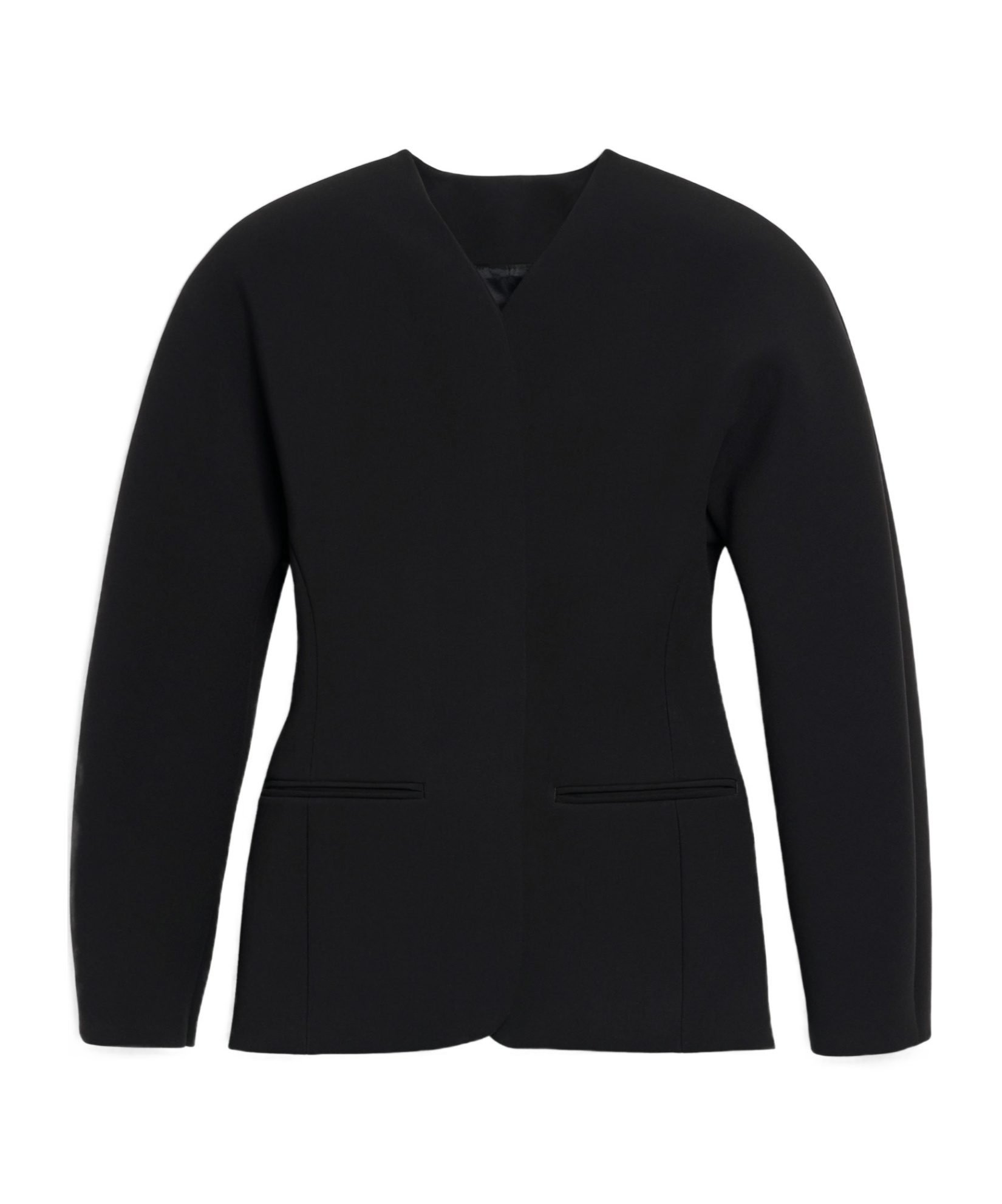 Jacquemus Long Sleeve Casual Jacket In Black