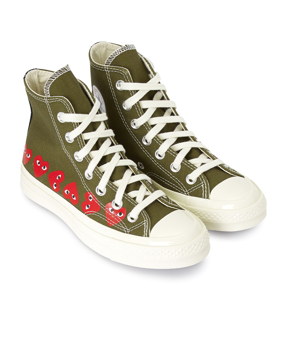 Comme Des Garçons Lace-up High-top Sneakers