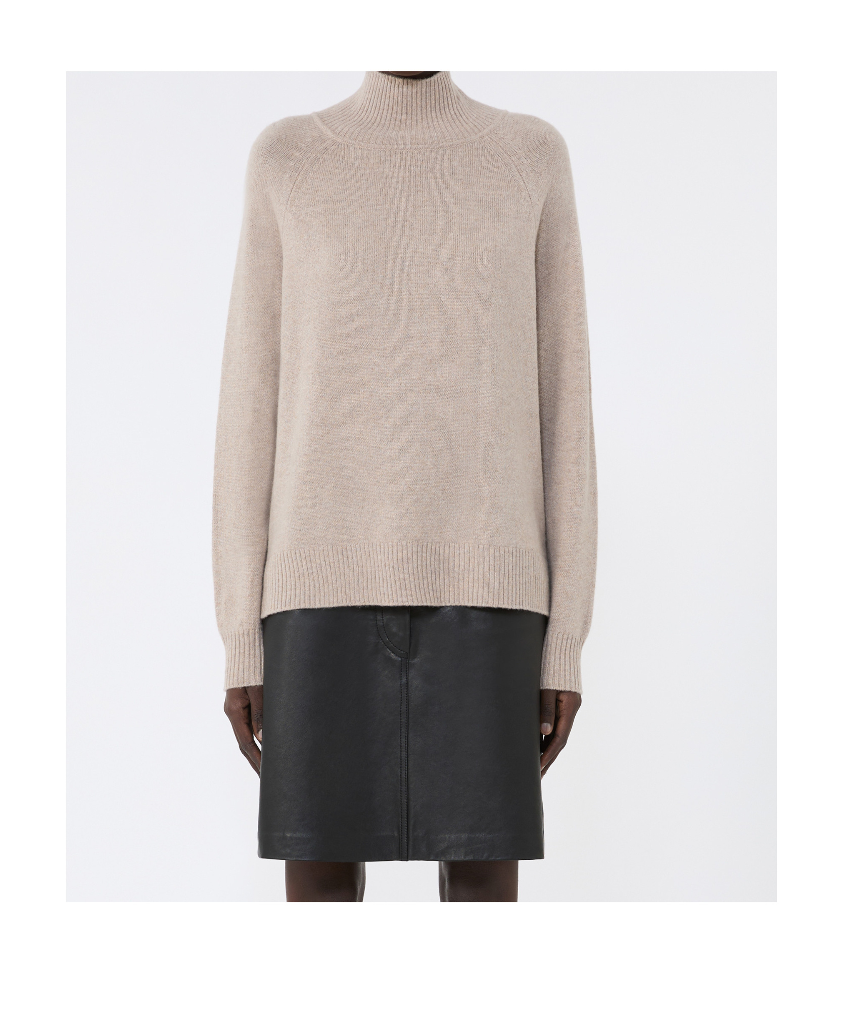 Weekend Max Mara Turtleneck Sweater In Nude
