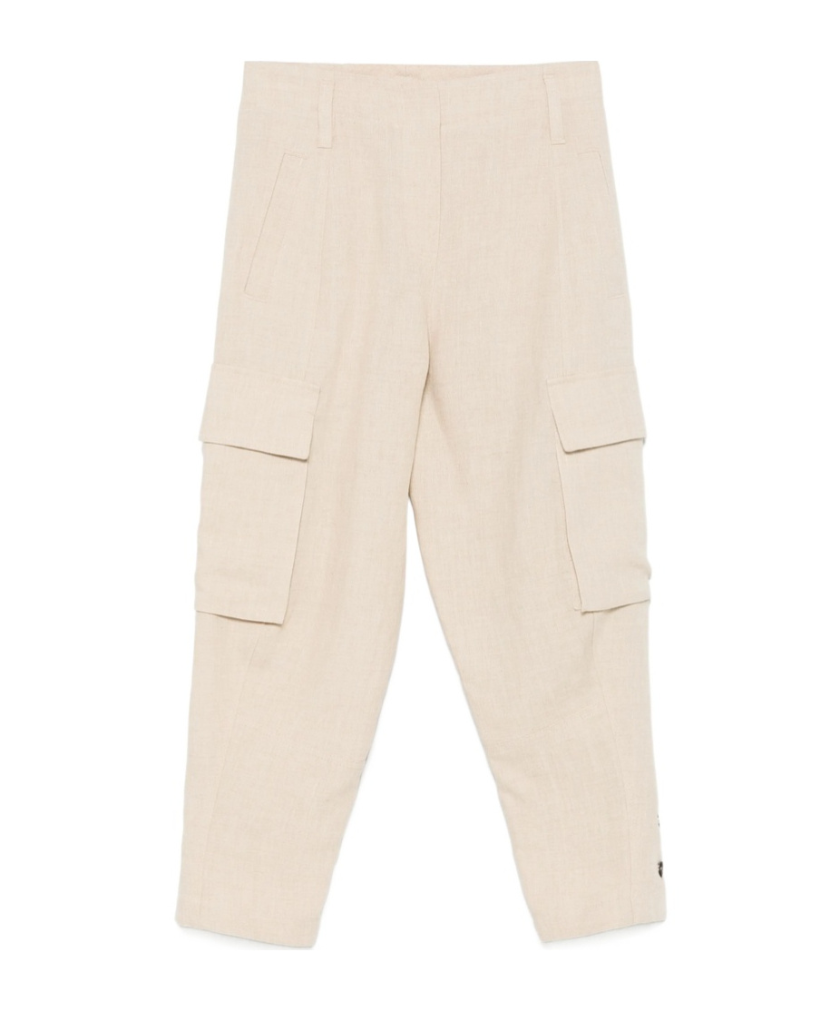 Brunello Cucinelli Belt-loop Casual Pants In Nude