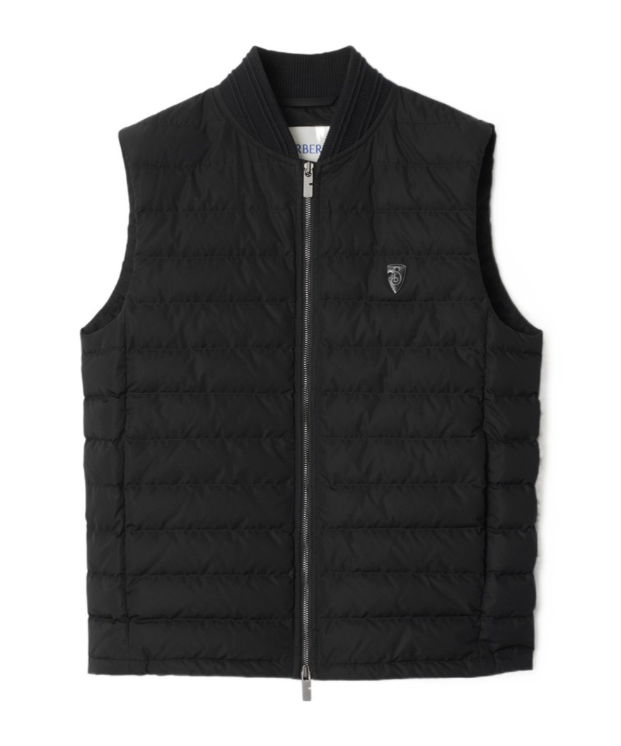Burberry Langham Down Vest In Black
