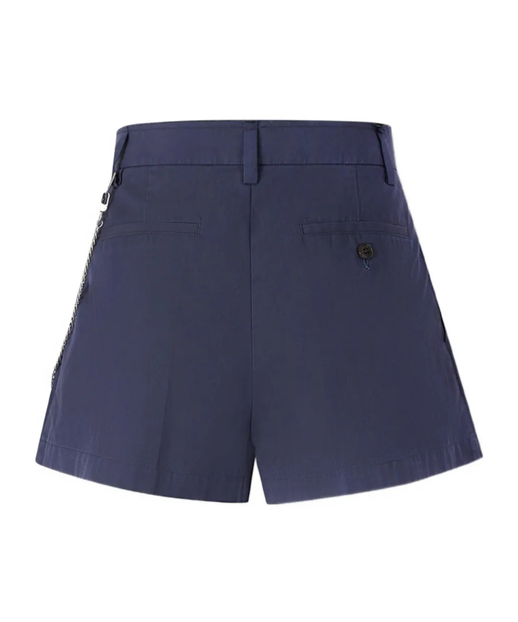 Alexander Wang Pleated Chain-detail Skorts In Blue