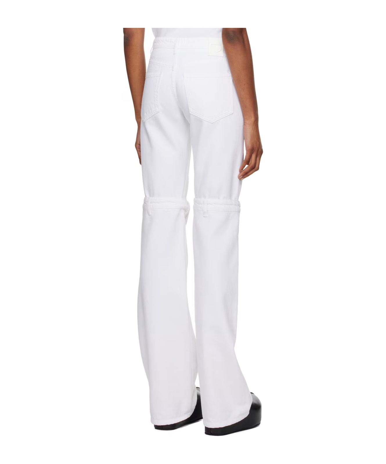 Coperni Belt-loop Jeans In White