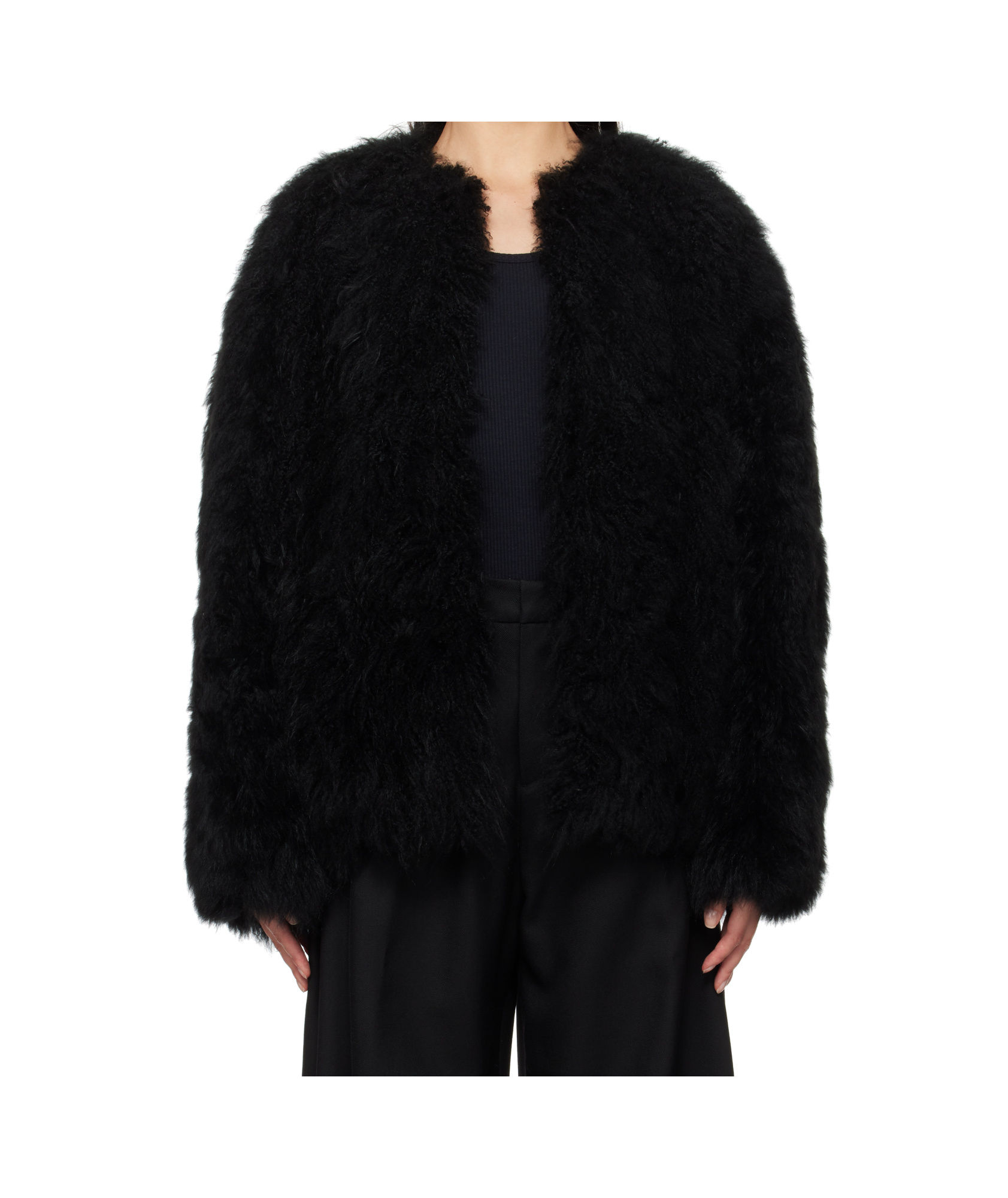WOOYOUNGMI LONG-SLEEVED FUR 