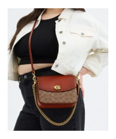 Shop Coach Cassie Cross Body Bag In Brown