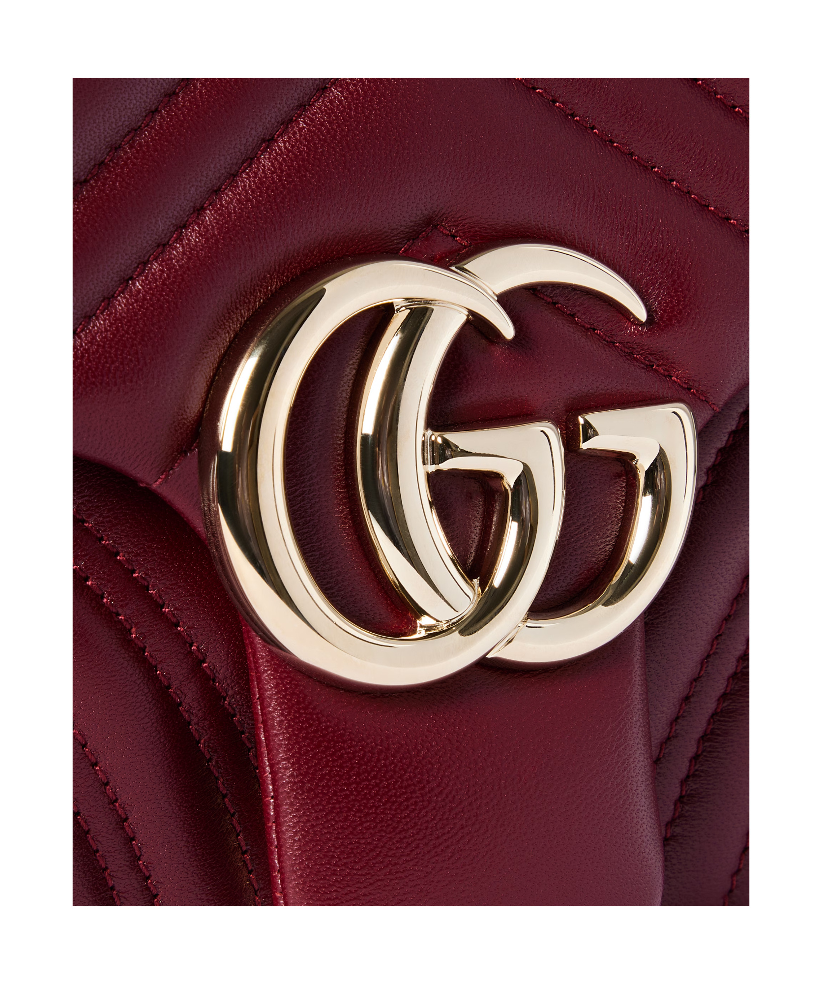 Gucci Gg Marmont Large Shoulder Bag In Red