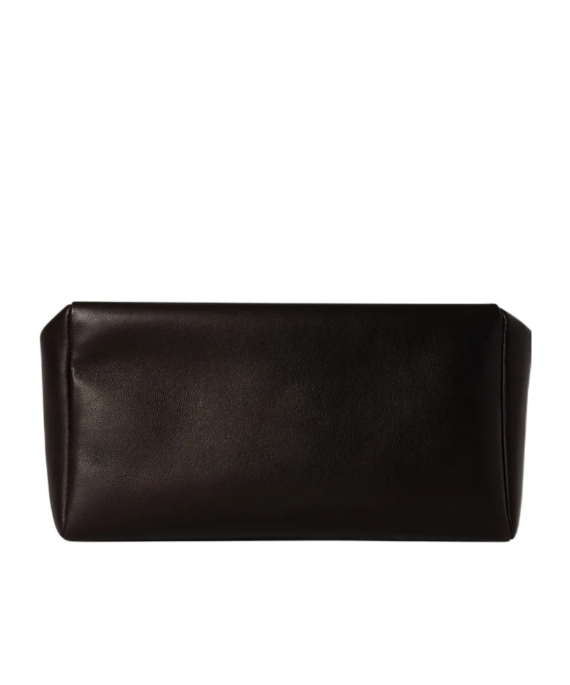 The Row Squared Compact Clutch In Brown