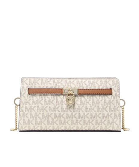 Michael Michael Kors Hamilton Moderne Extra-small Signature Logo Convertible Crossbody Bag In Brown