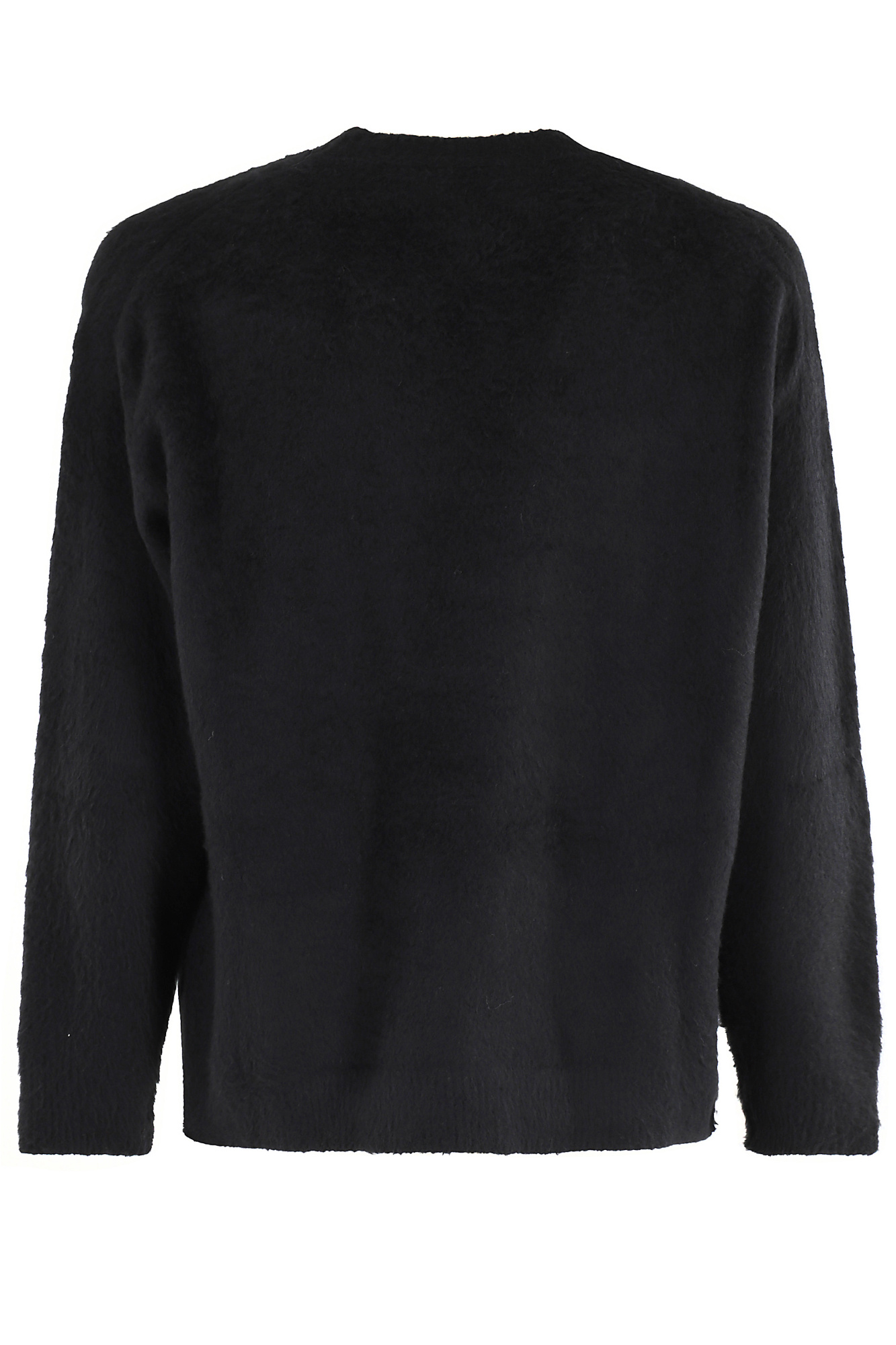 Roberto Collina Crew Neck Long Sleeve Sweater In Black