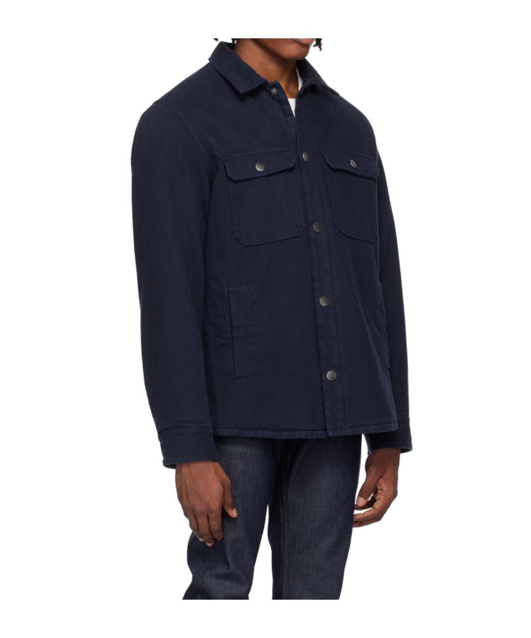 Apc Snap-open Casual Jacket In Black