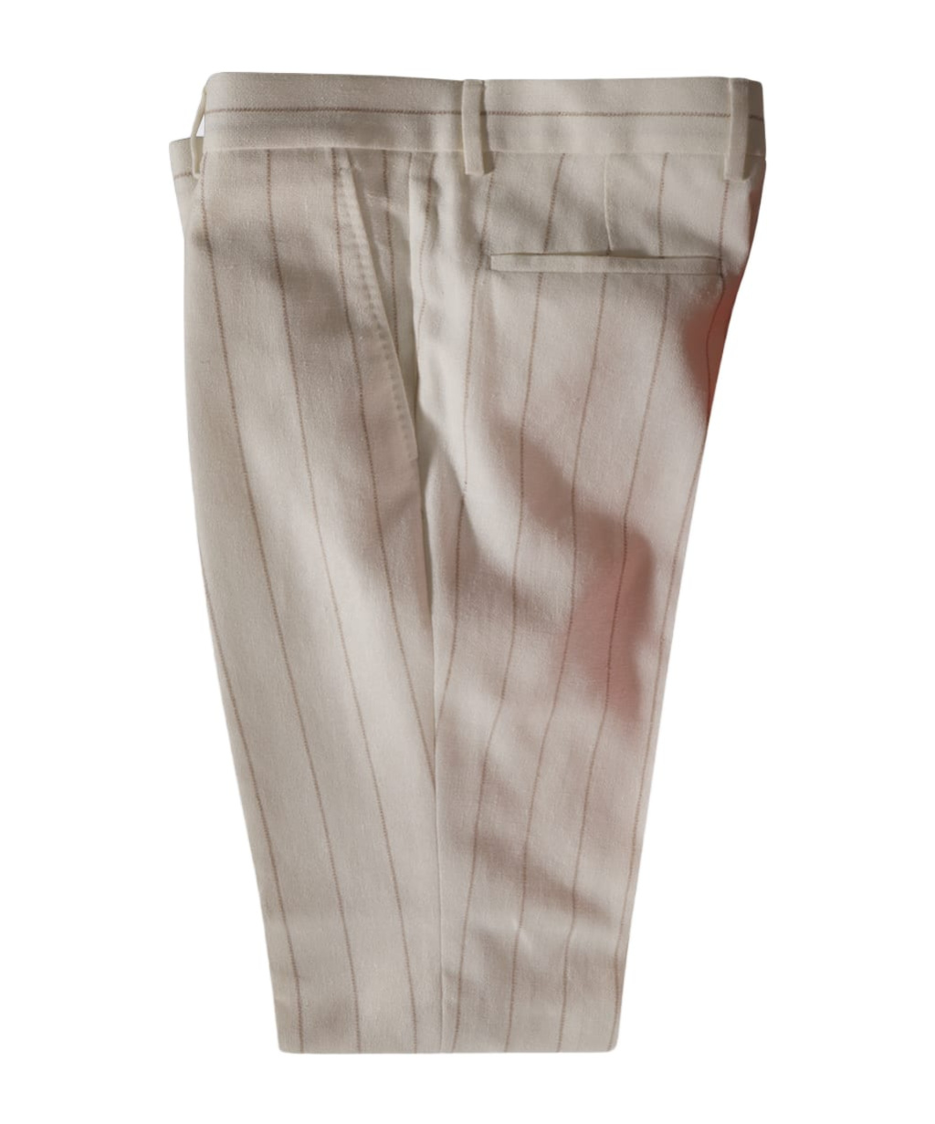 Brunello Cucinelli Linen-cotton Blend Suit In White