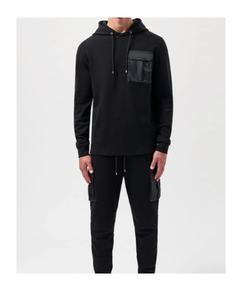 Balr. Long-sleeved Hoodie In Black