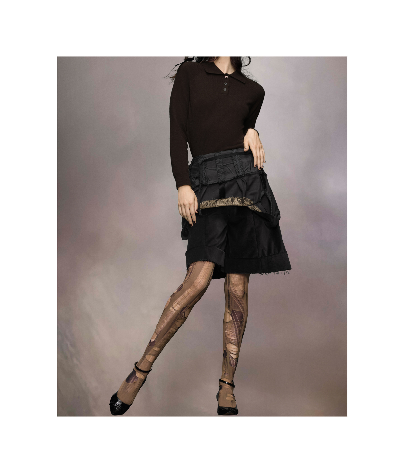 Maison Margiela Multi-wear Shorts Woman Black In Black