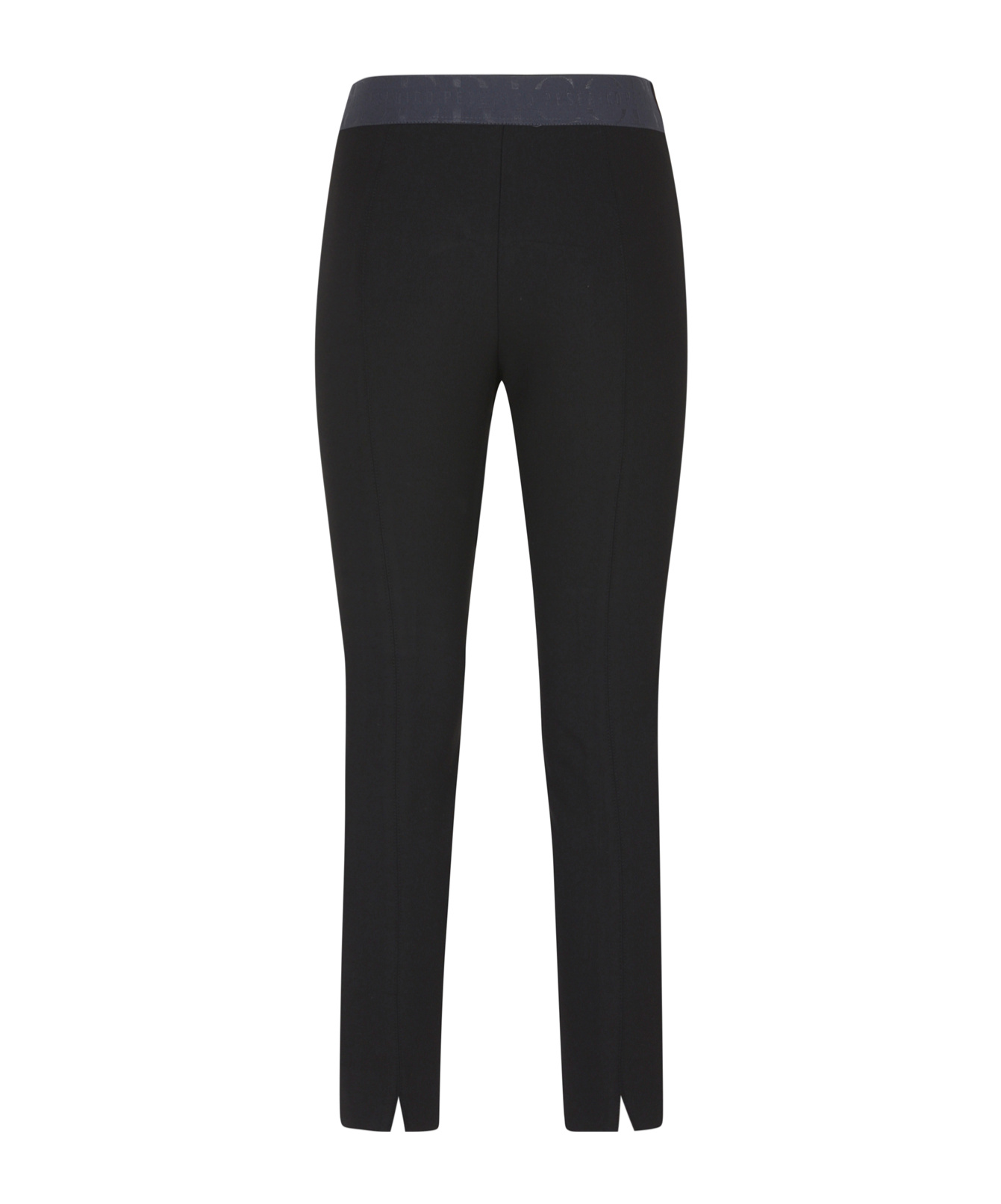 Peserico Elastic Waist Leggings In Black