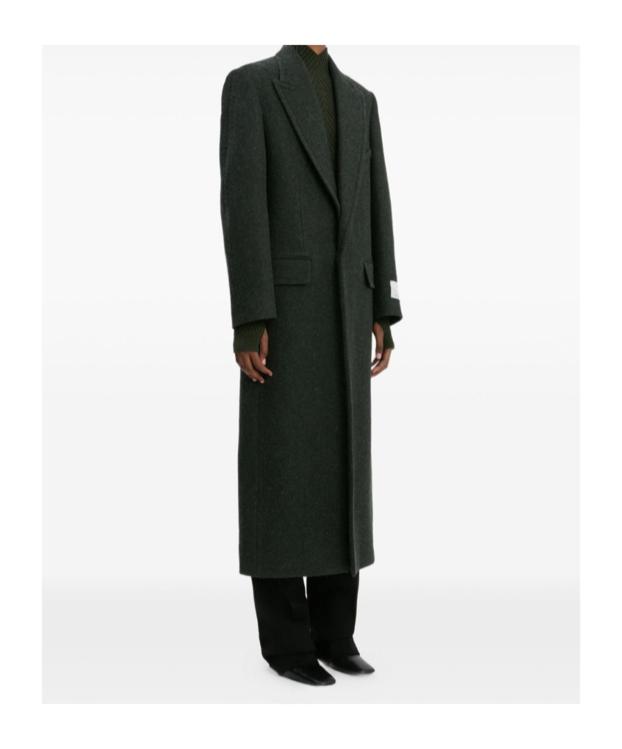 Victoria Beckham Long-sleeved Coat In Green
