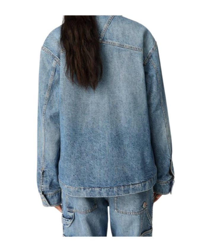 Shop Bottega Veneta Vintage Indigo Denim Jacket In Blue