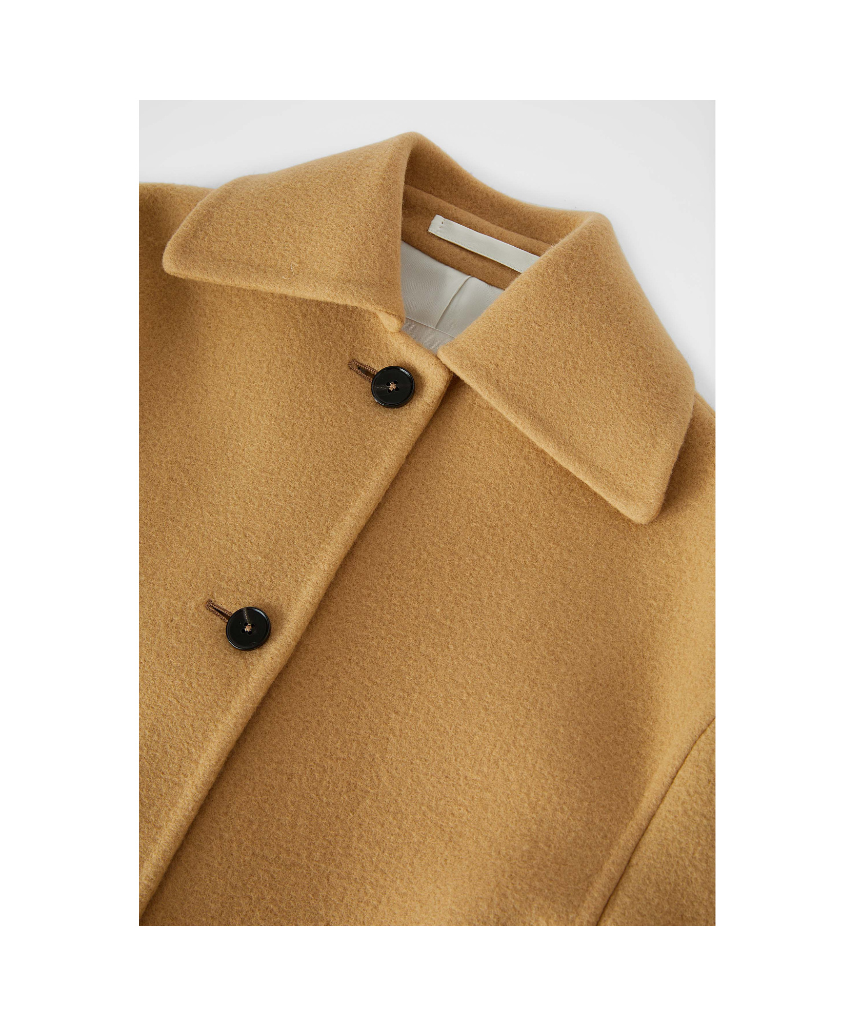 Jil Sander Virgin Wool Single-breasted Coat In Nude