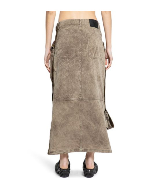 Y/project Woman Brown Skirts In Nude