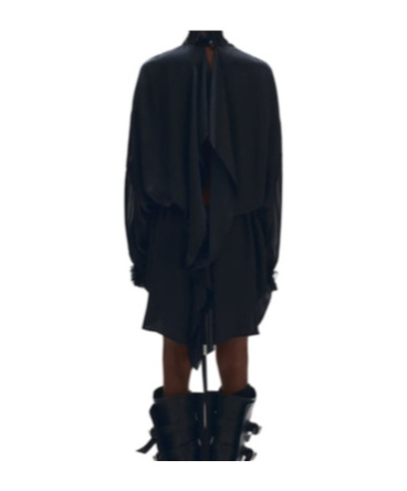 Ann Demeulemeester Jenna Turtleneck Dress In Black