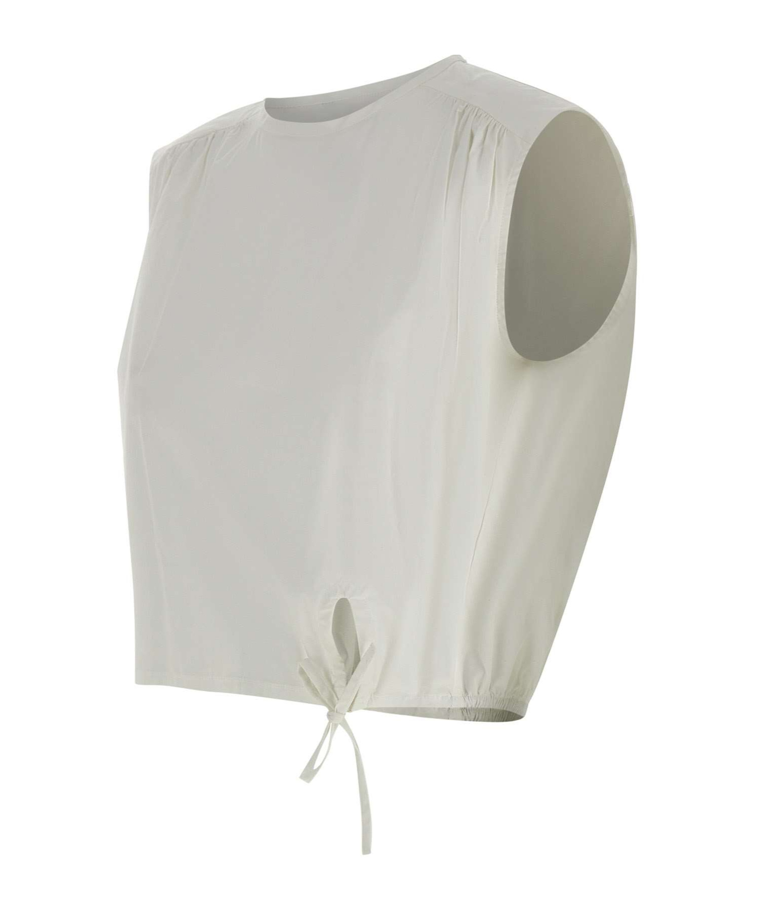 Marella Stretch Cotton Blouse In White