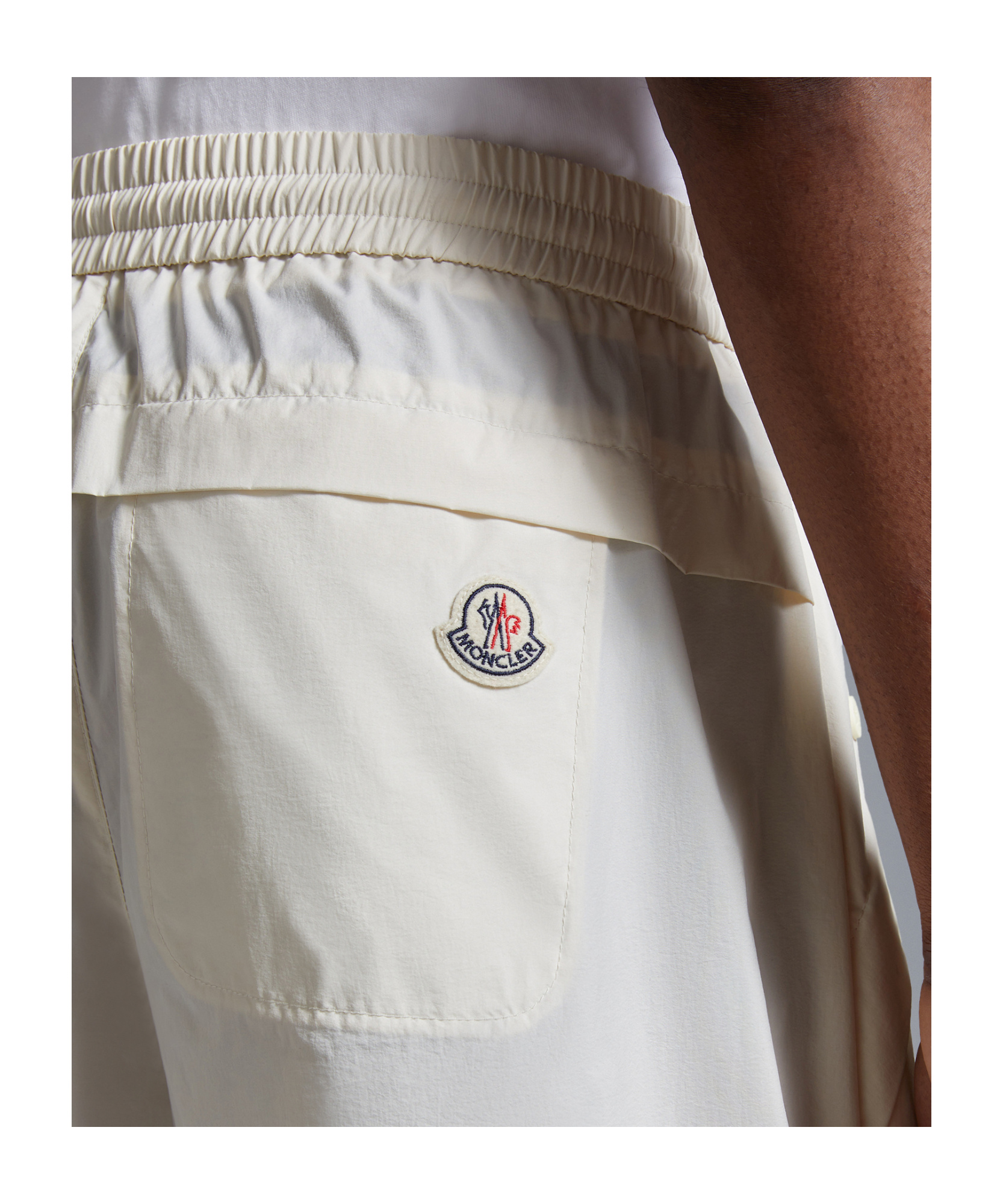 Moncler Lightweight Bermuda Shorts In White