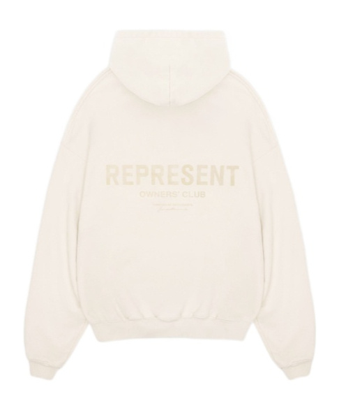 Represent Cotton Hoodie In White
