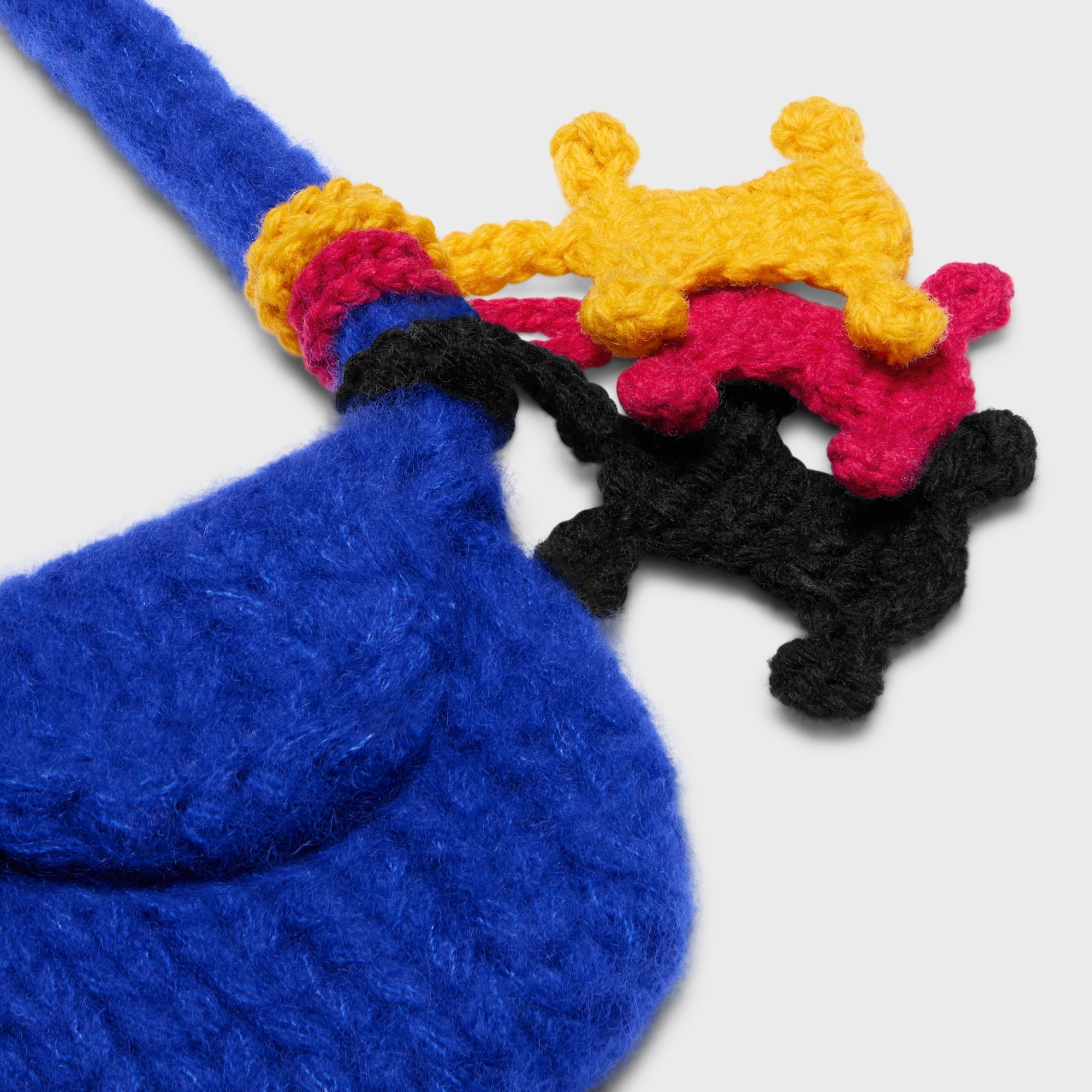 Celine Pouch In Cashmere And Silk In Blue