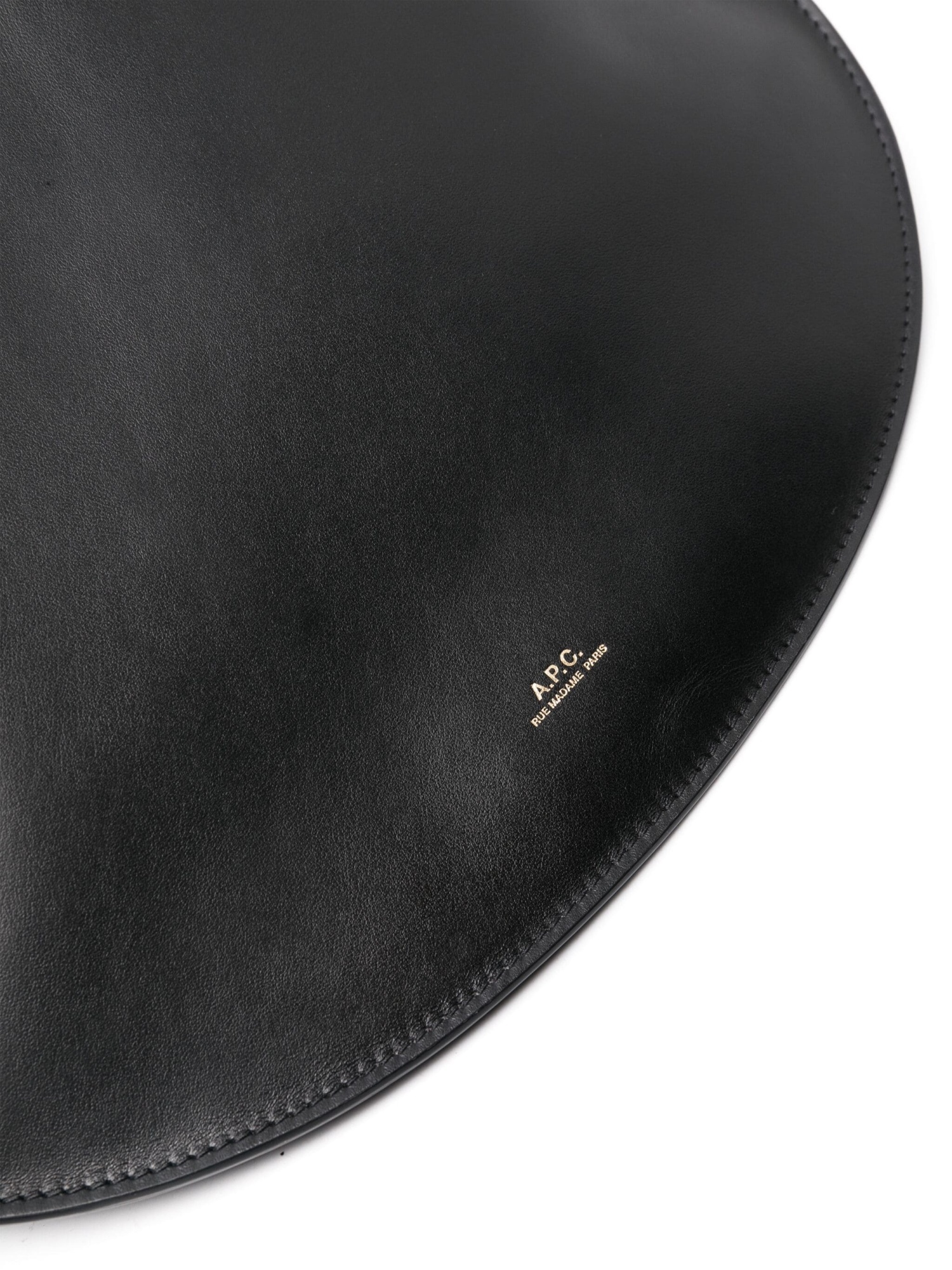 Apc Iris Leather Shoulder Bag In Black