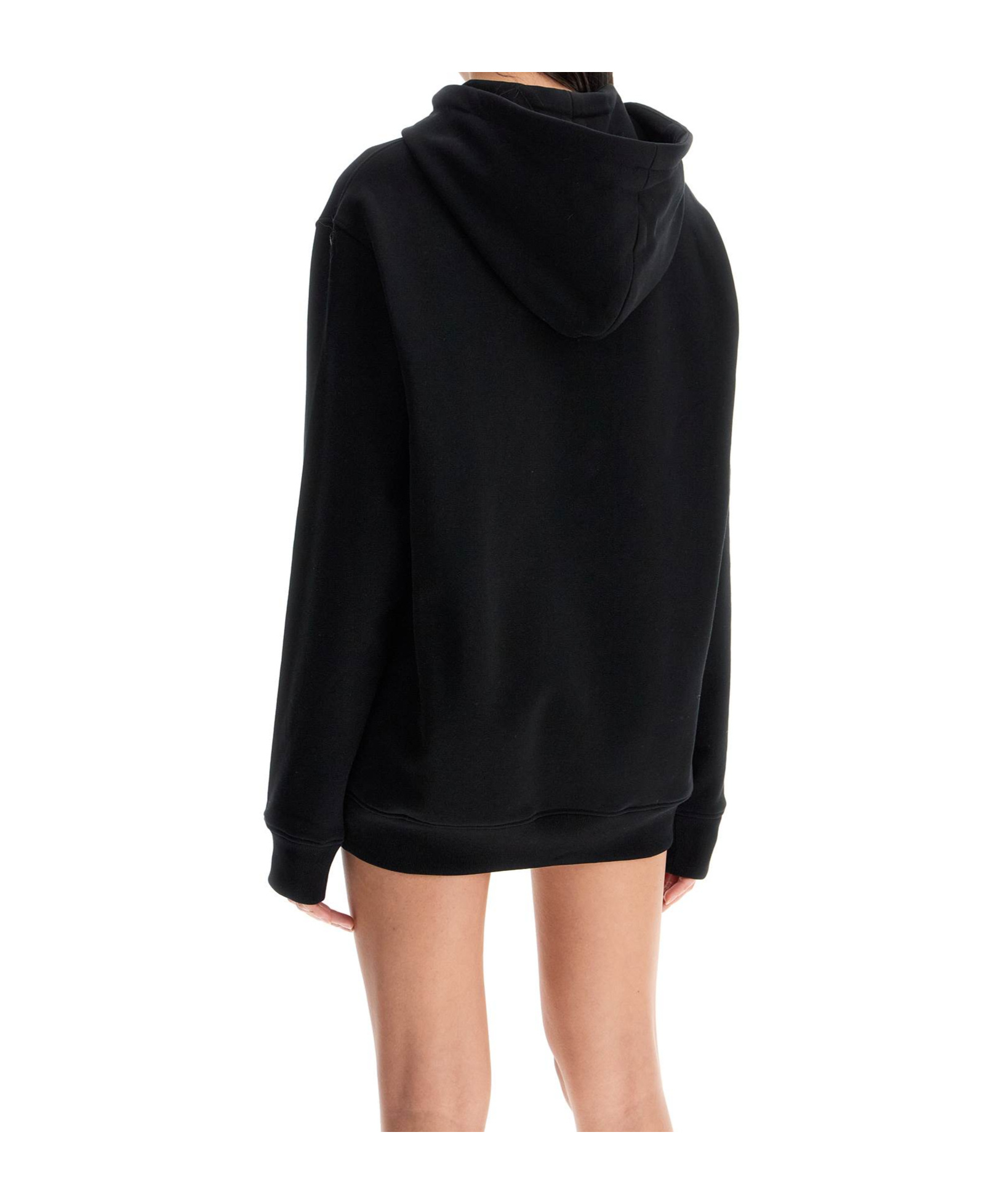 Moschino Long-sleeved Sweater In Black