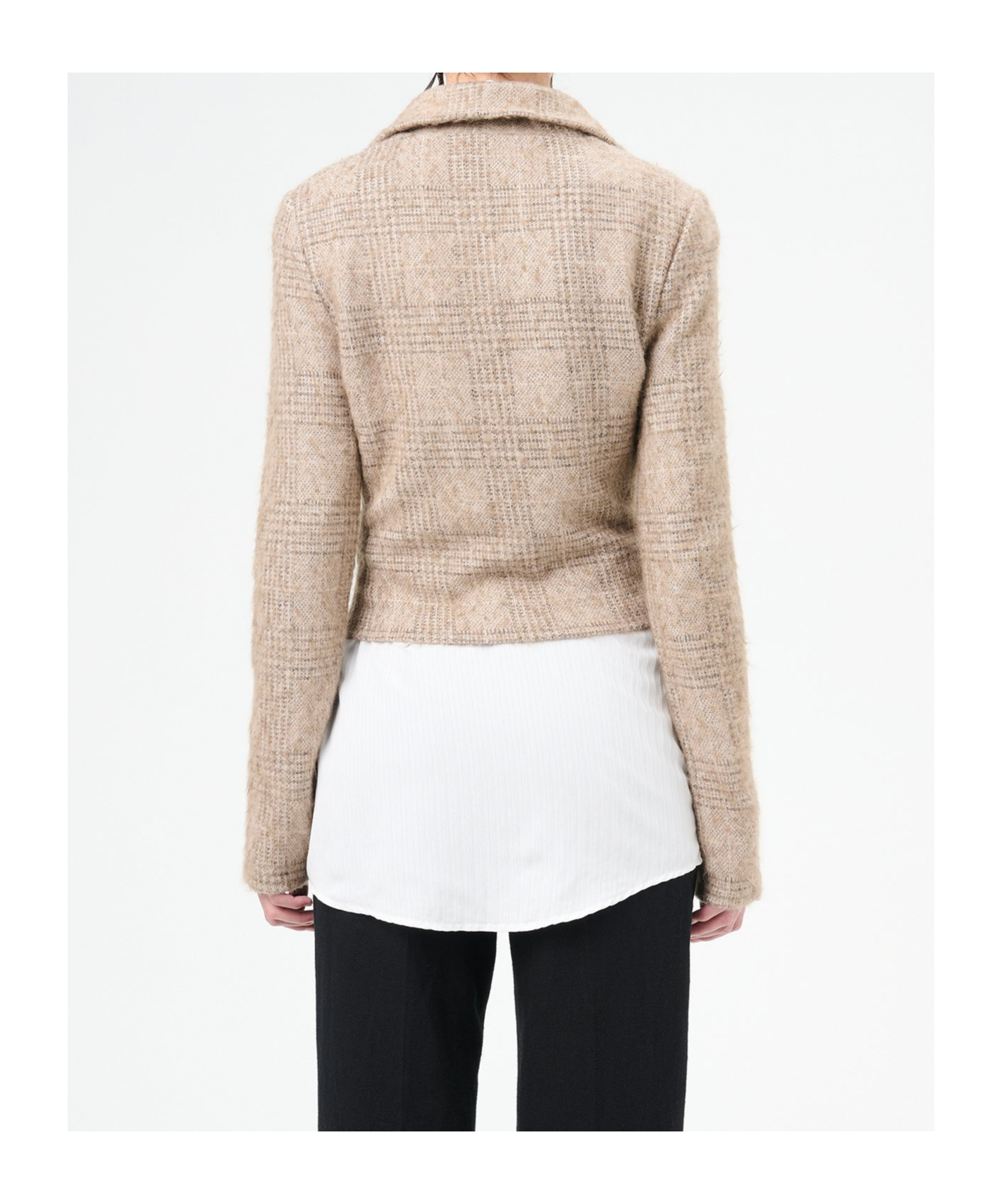 Our Legacy Checked Casual Jacket In Nude