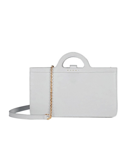Shop Marni Tropicalia Long Chain-strap Wallet Bag In White