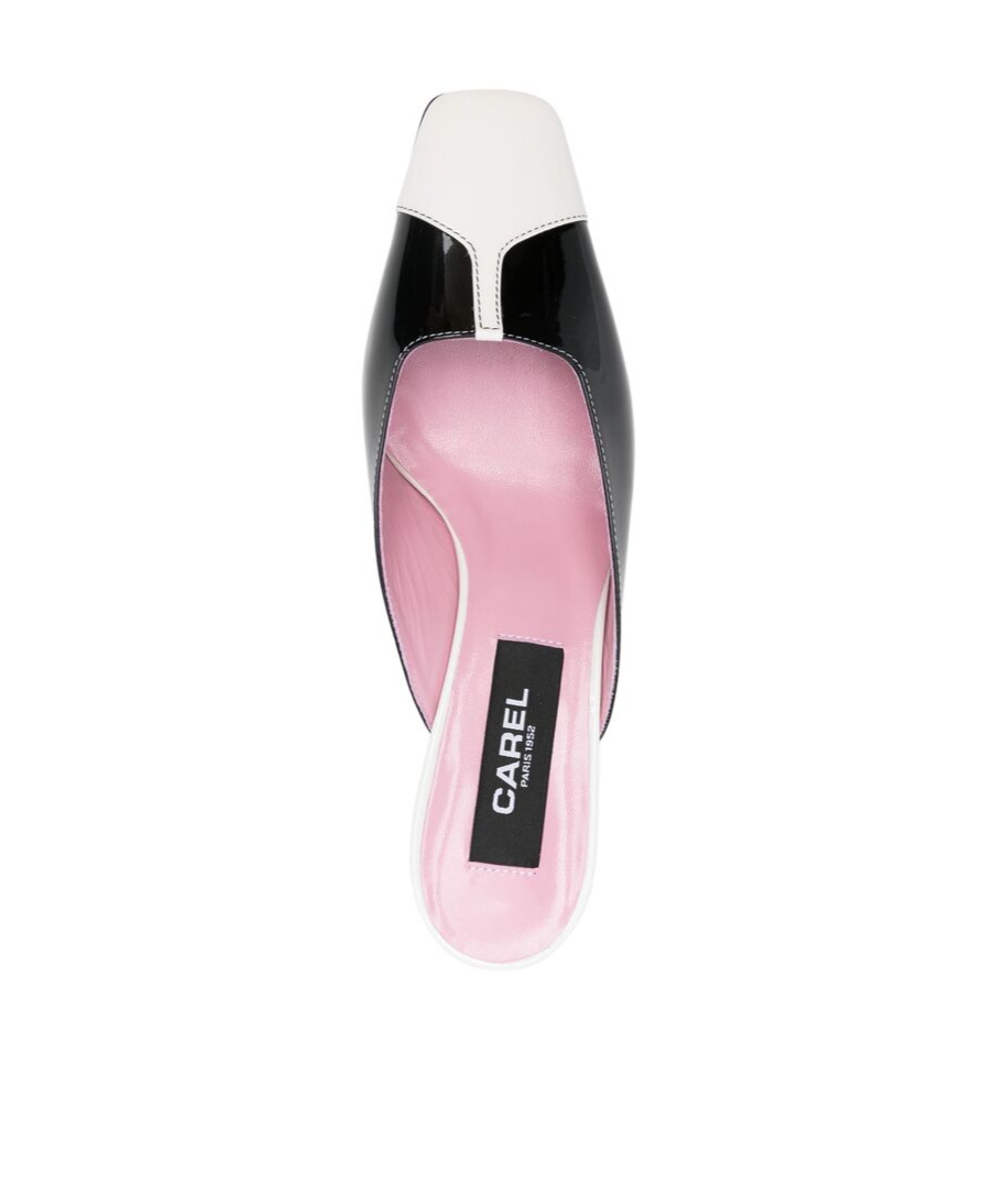 Carel Paris Round-headed High-heeled Sandals In Black