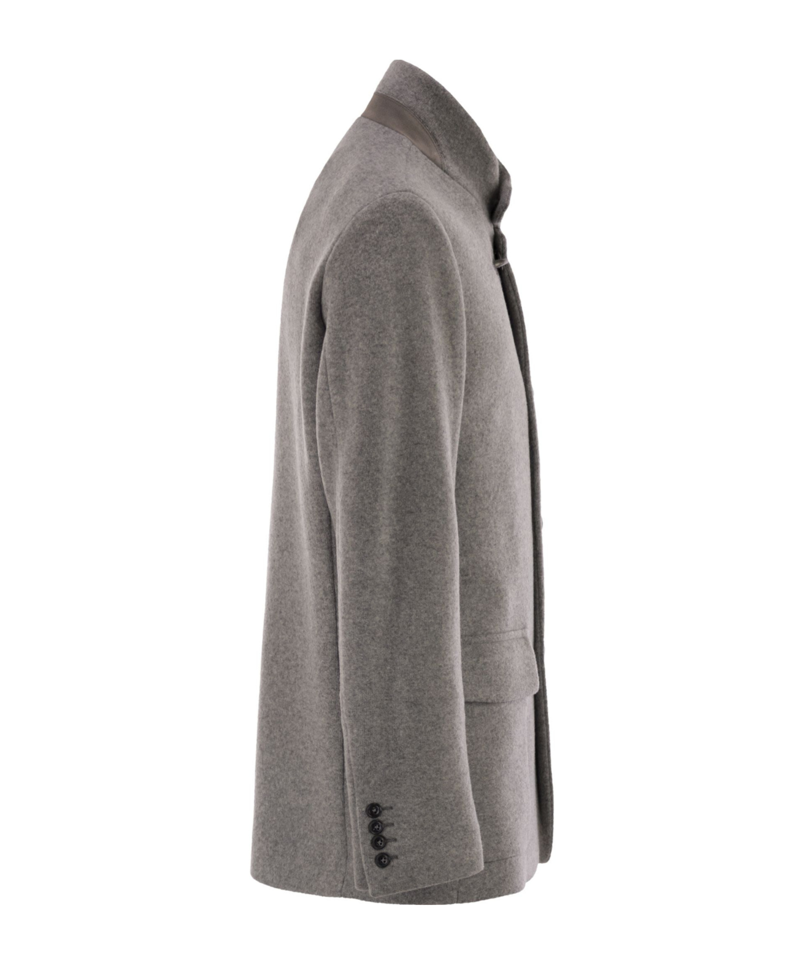 Fay Wool Blend Single Breasted Blazer In Gray