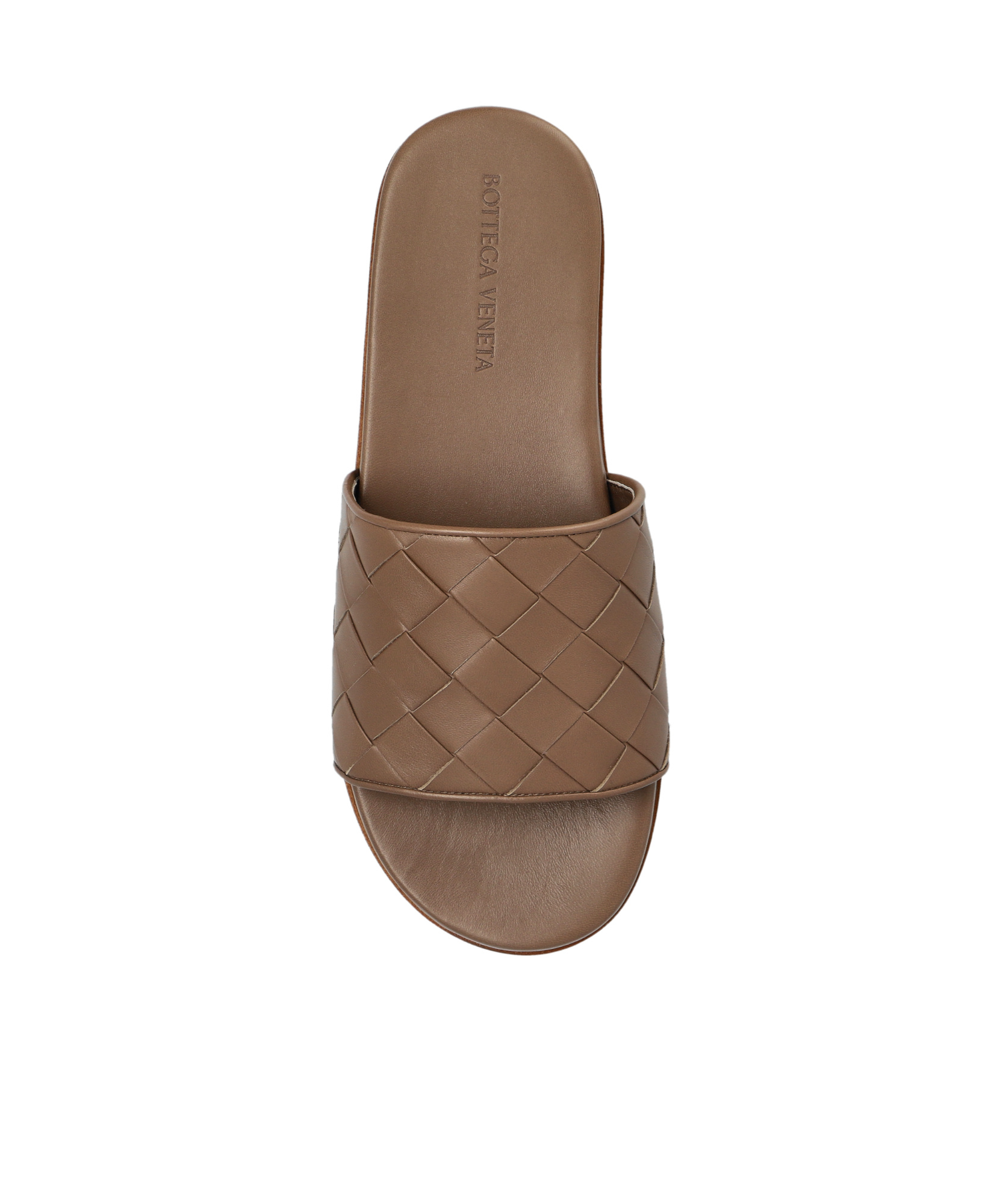 Bottega Veneta Sunday Intrecciato Slip-on Sandals In Brown