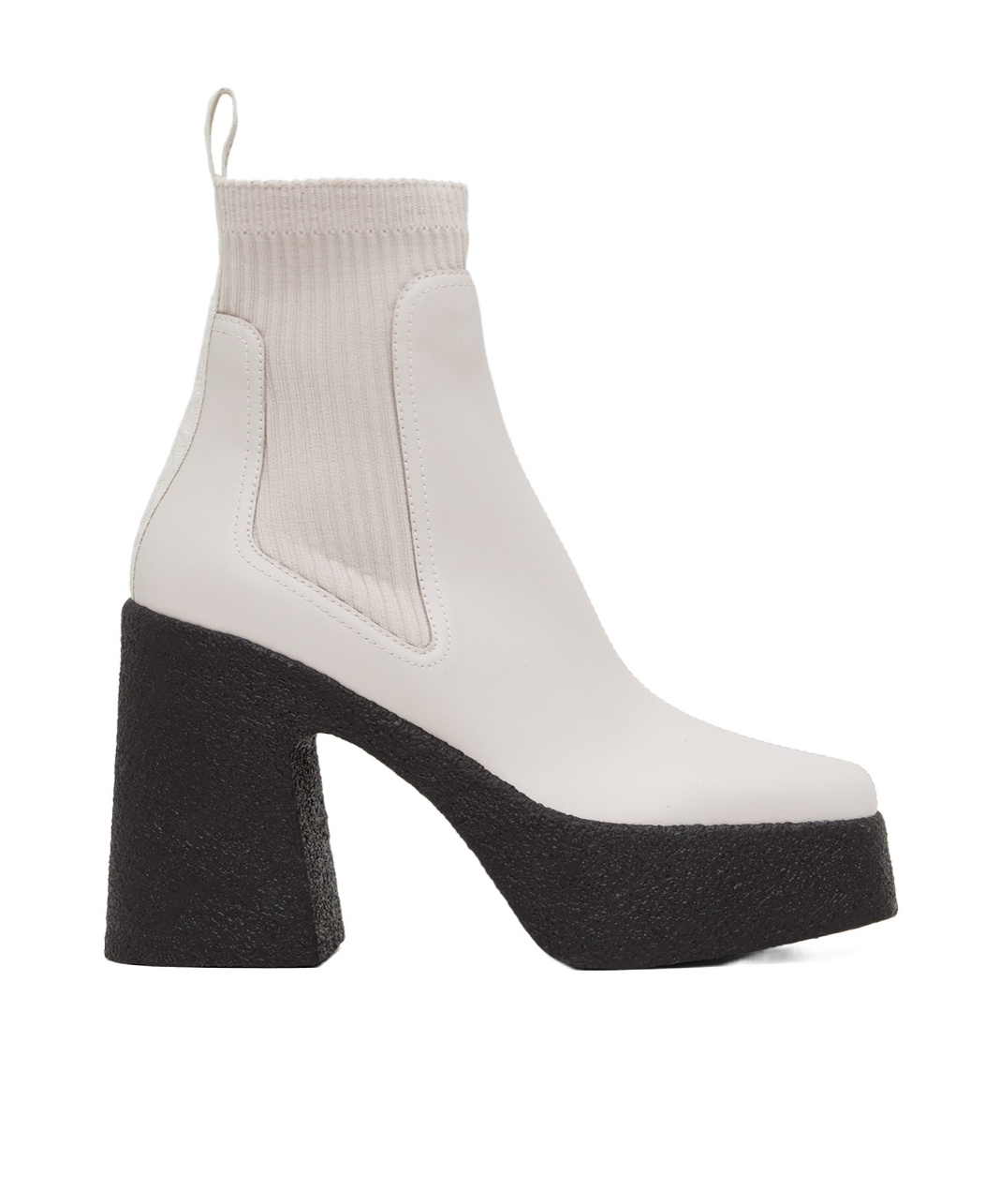 Stella Mccartney Logo Short Boots In White