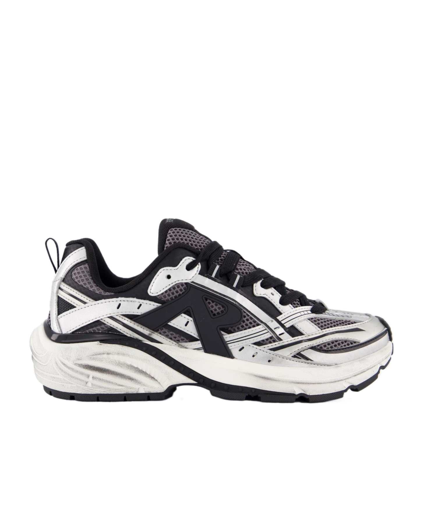 Represent Multicolor Mesh And Rubber Storm Runner Sneakers In White