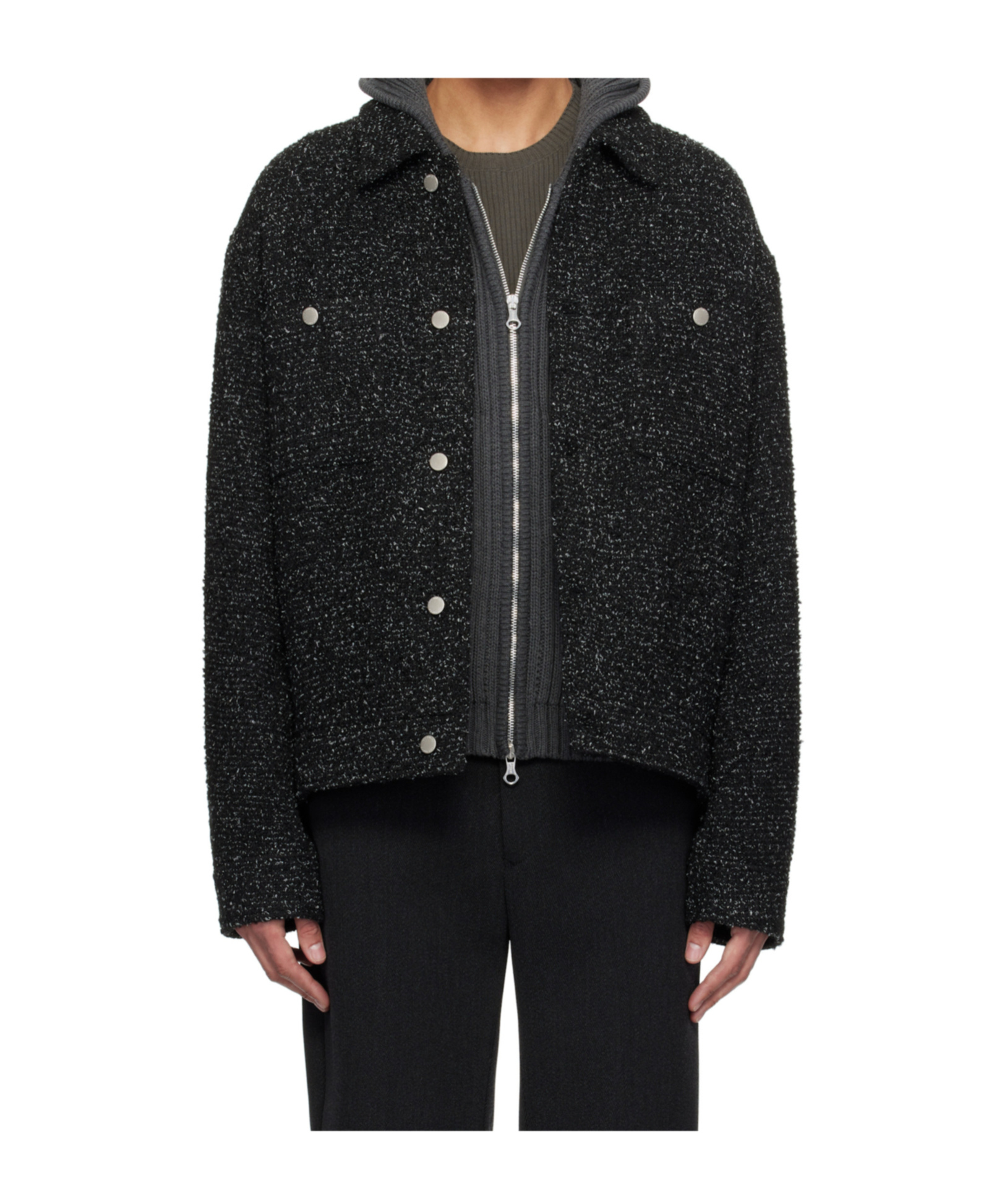 Axel Arigato Long-sleeved Shirt Jacket In Black