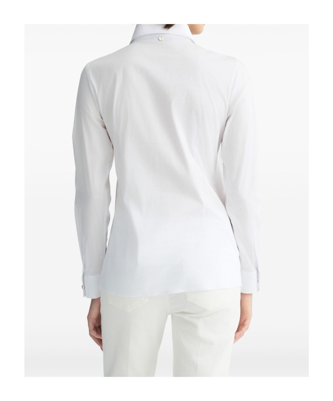 Liu •jo Liu Jo Tailored White Shirt With Flap Pockets