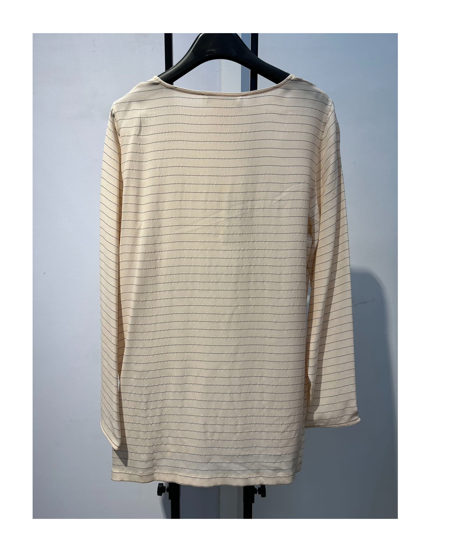 Max Mara Long-sleeved T-shirt In Gray