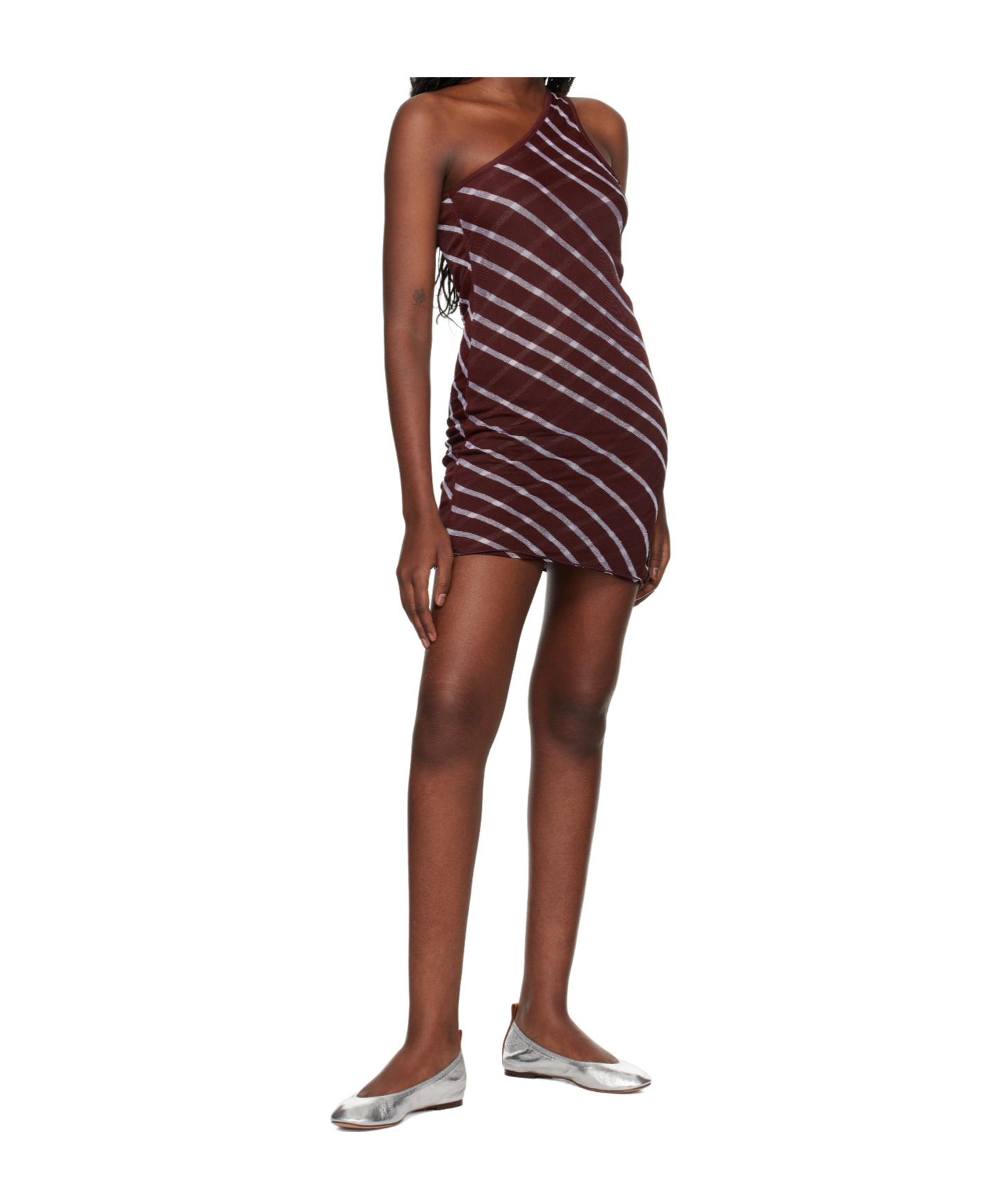 Gimaguas Burgundy Irina Minidress In Brown