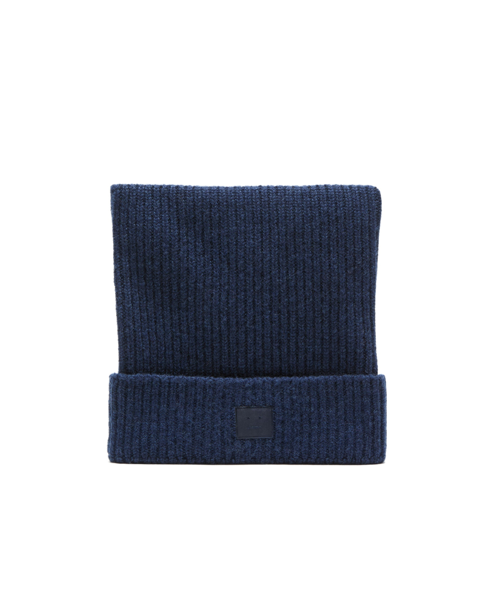 Shop Acne Studios Face Logo Square Beanie In Black