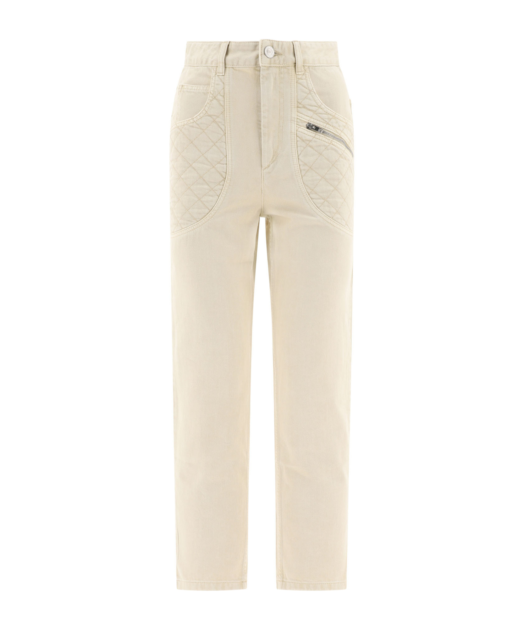 Shop Isabel Marant Belt-loop Jeans In Nude