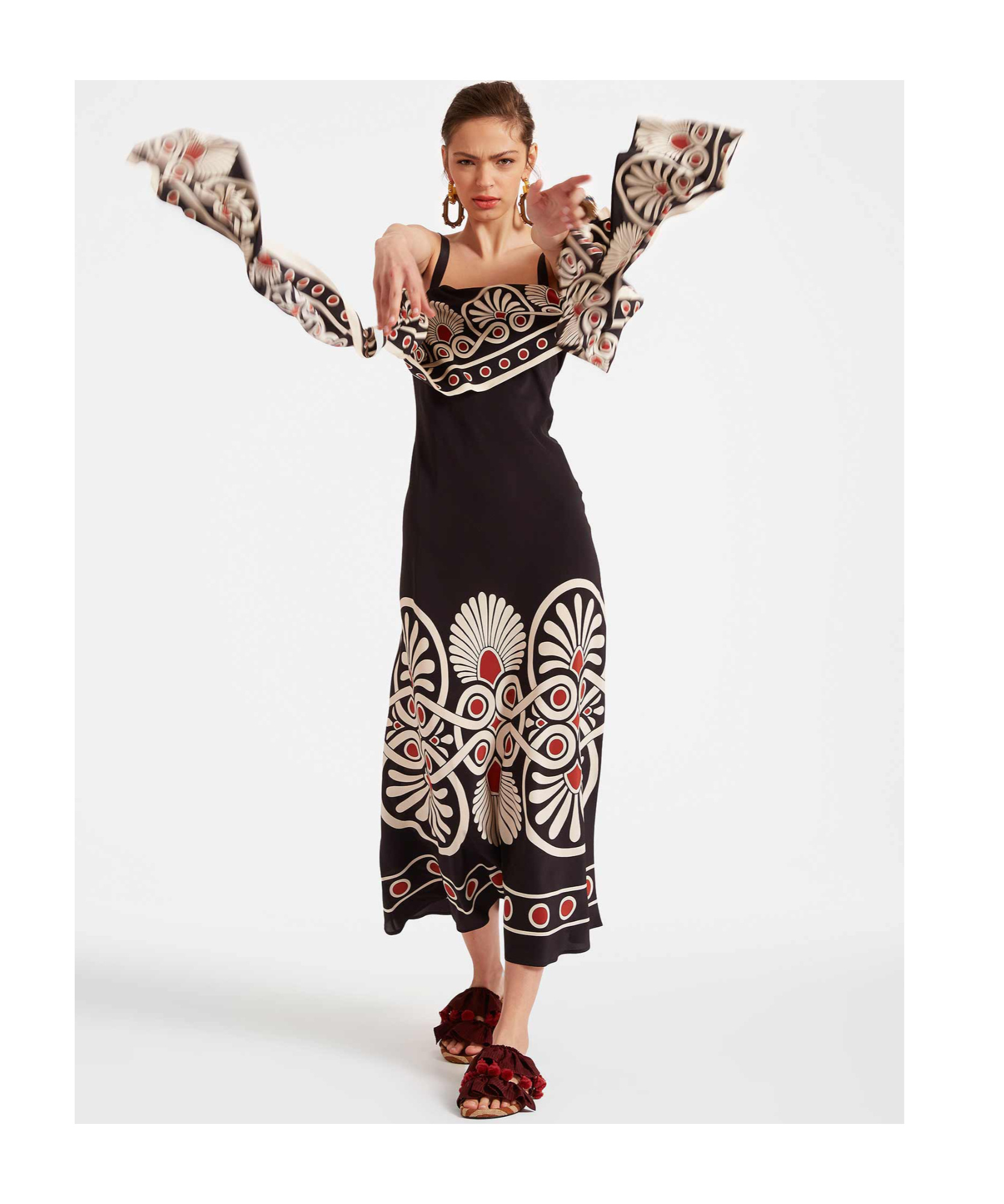 La Doublej La Double J Woman Maxi Dress Black Size L Silk