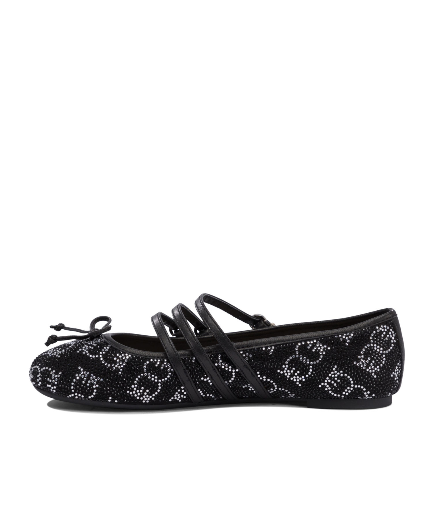 PINKO CRYSTAL-EMBELLISHED BALLET FLATS