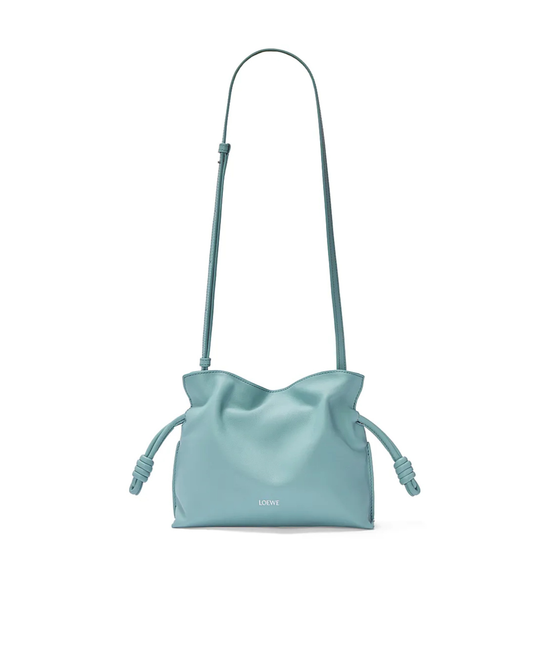 Loewe Gate Pocket Leather Crossbody Mini Bag In Blue