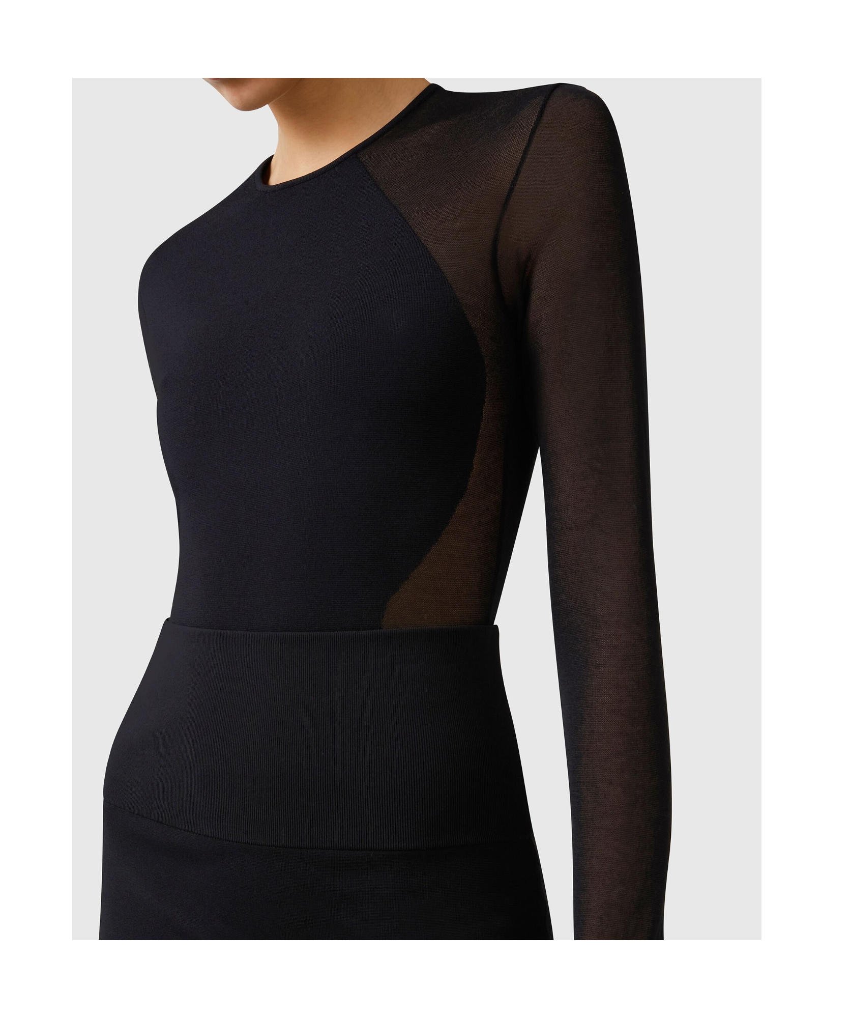 Stella Mccartney Miracle Long-sleeve Compact-knit Bodysuit